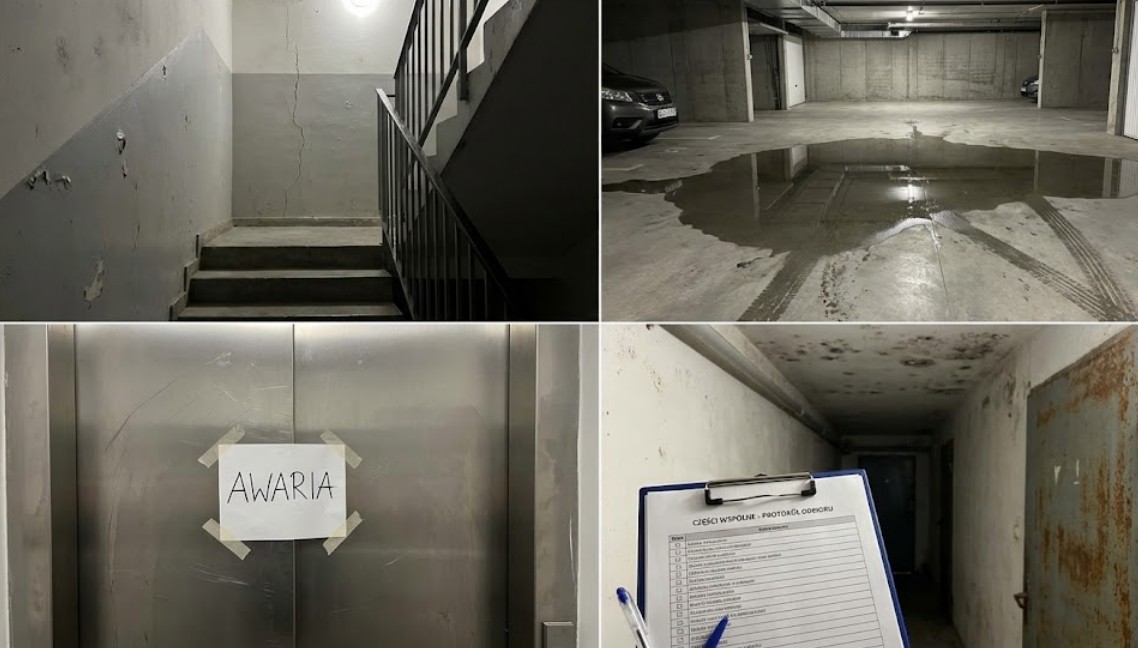 Części wspólne budynku - klatka schodowa, garaż, winda