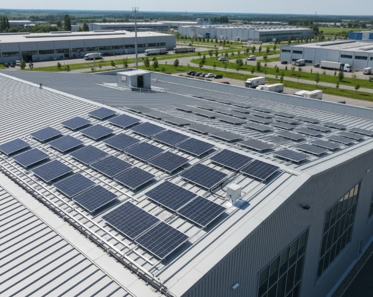 Instalacja fotowoltaiczna na hali przemysłowej
