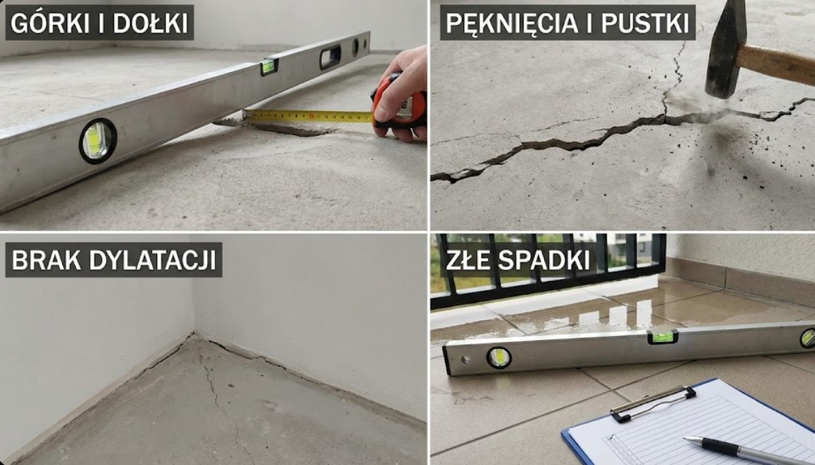 Nierówne posadzki i wadliwe wylewki w mieszkaniu