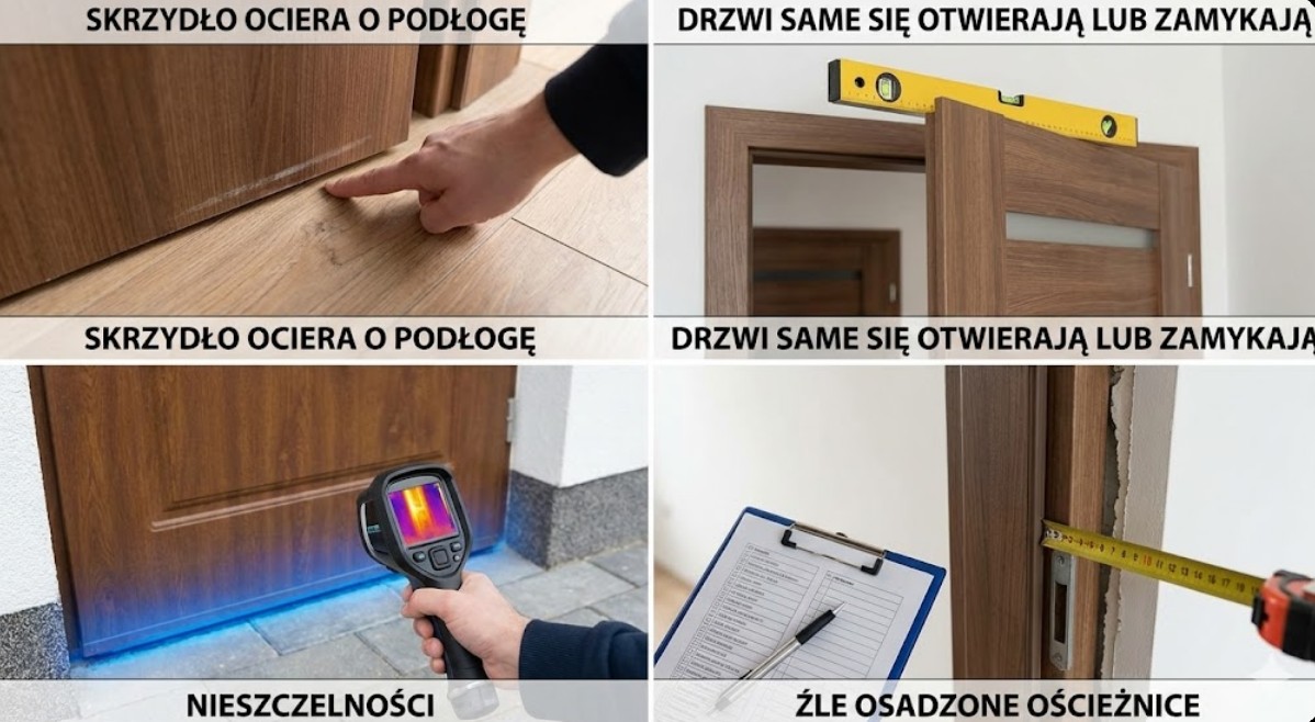 Źle zamontowane drzwi w nowym mieszkaniu