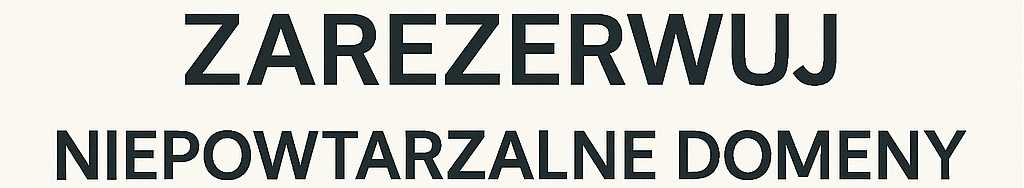 Domeny na sprzedaż